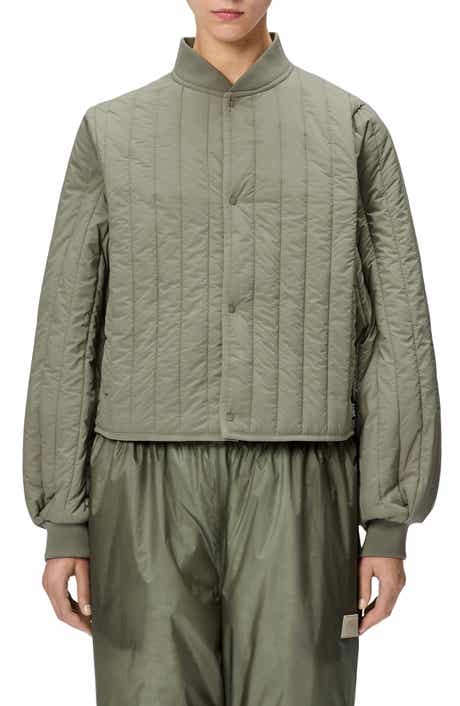 Rains Banja Water Resistant Channel Quilted Bomber Jacket