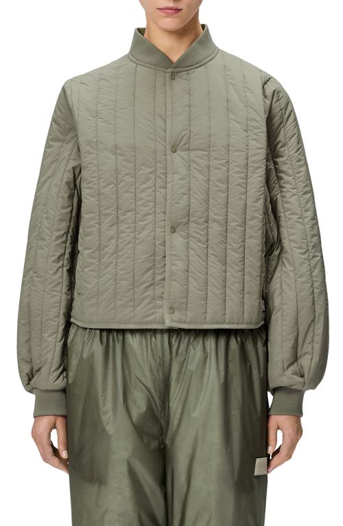 Rains Banja Water Resistant Channel Quilted Bomber Jacket
