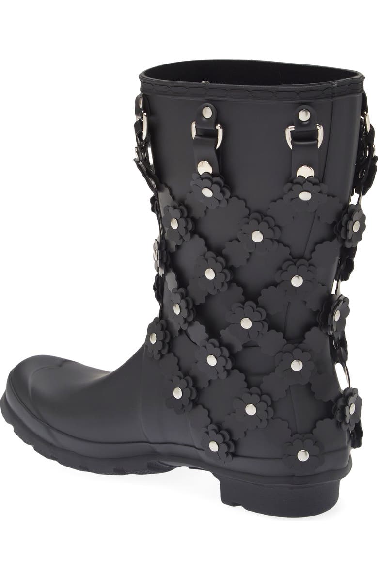 Noir Kei Ninomiya x Hunter Chain Embellished Rubber Calf Rain Boot, Alternate, color,