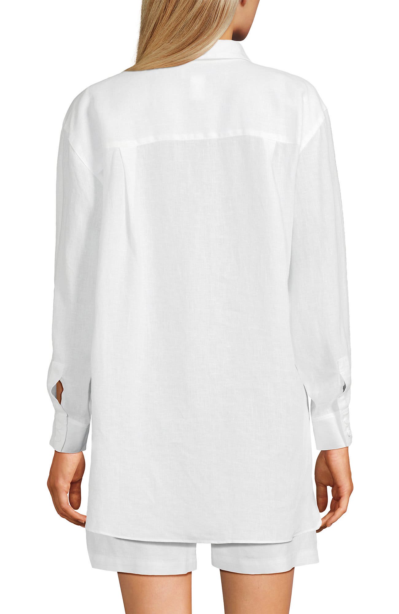 Linen Oversized Button Front Shirt - image 2