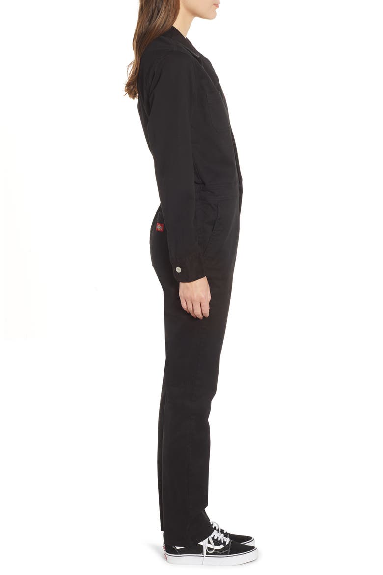 Twill Coveralls, Alternate, color, BLACK