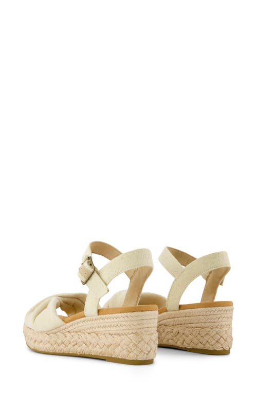 Toms Kinsley Ankle Strap Espadrille Platform Wedge Sandal