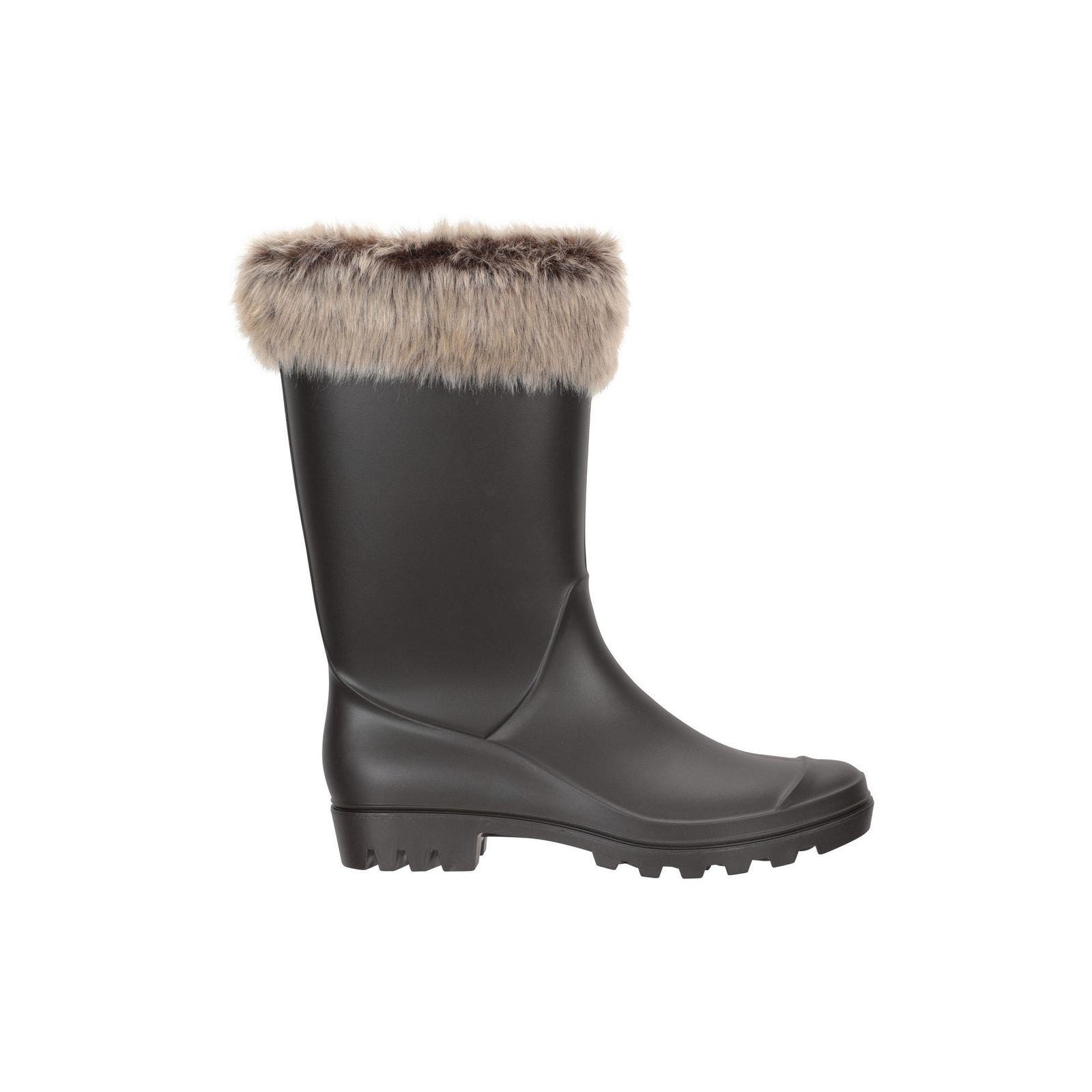 Faux Fur Lined Galoshes, Alternate, color, Beige