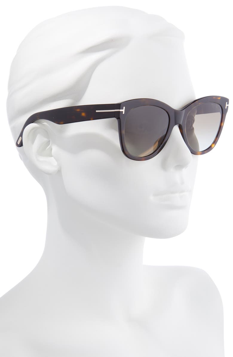 TOM FORD Wallace 54mm Gradient Cat Eye Sunglasses, Alternate, color,
