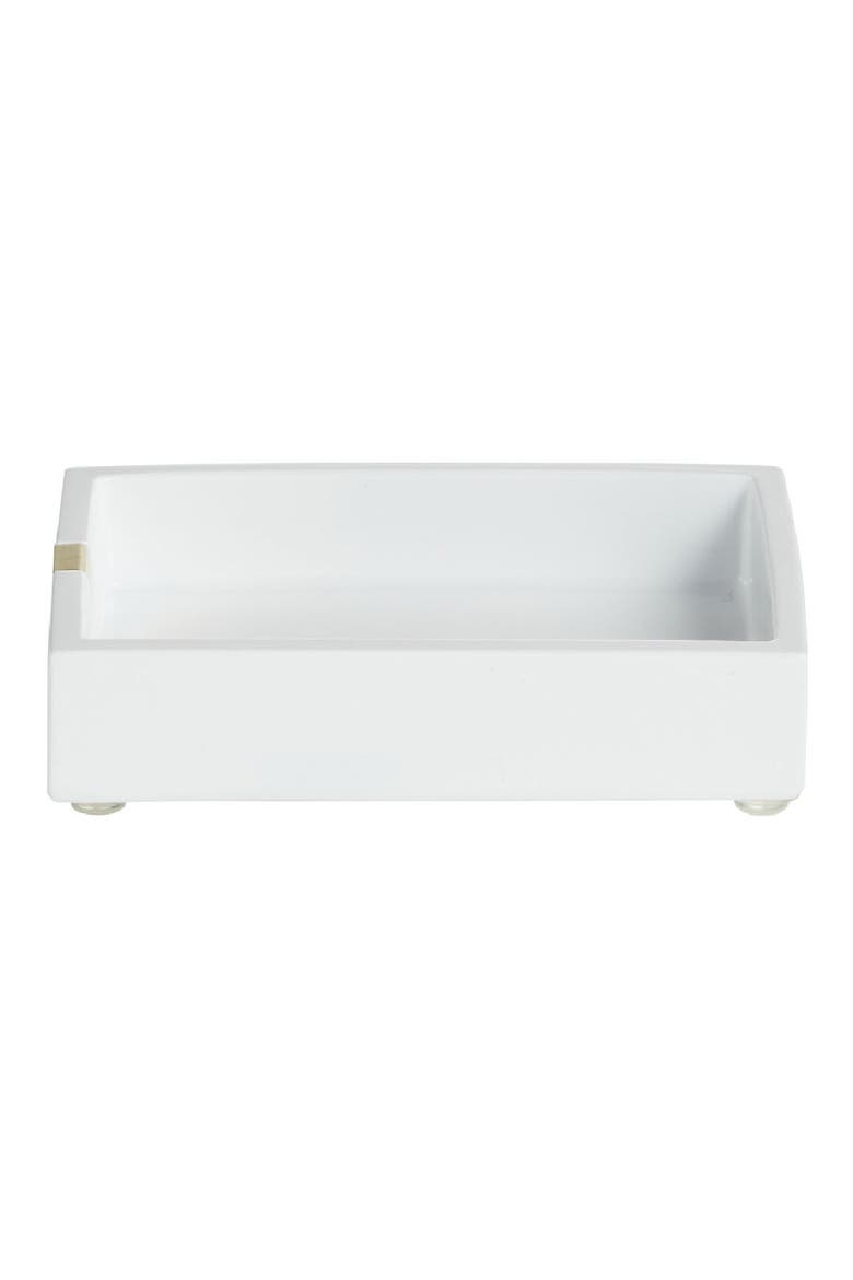 Houston Street Soap Tray, Main, color, WHITE
