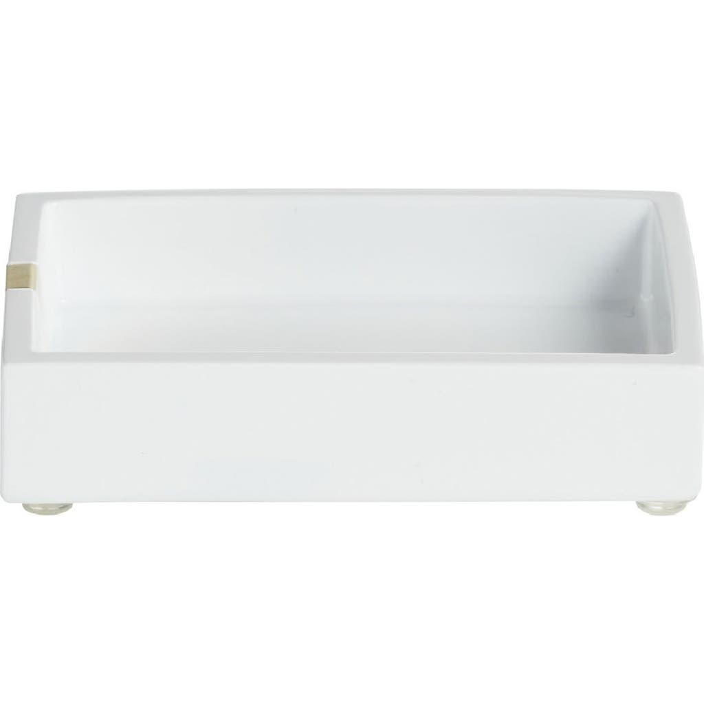 Roselli Trading Company Houston Street Soap Tray In White
