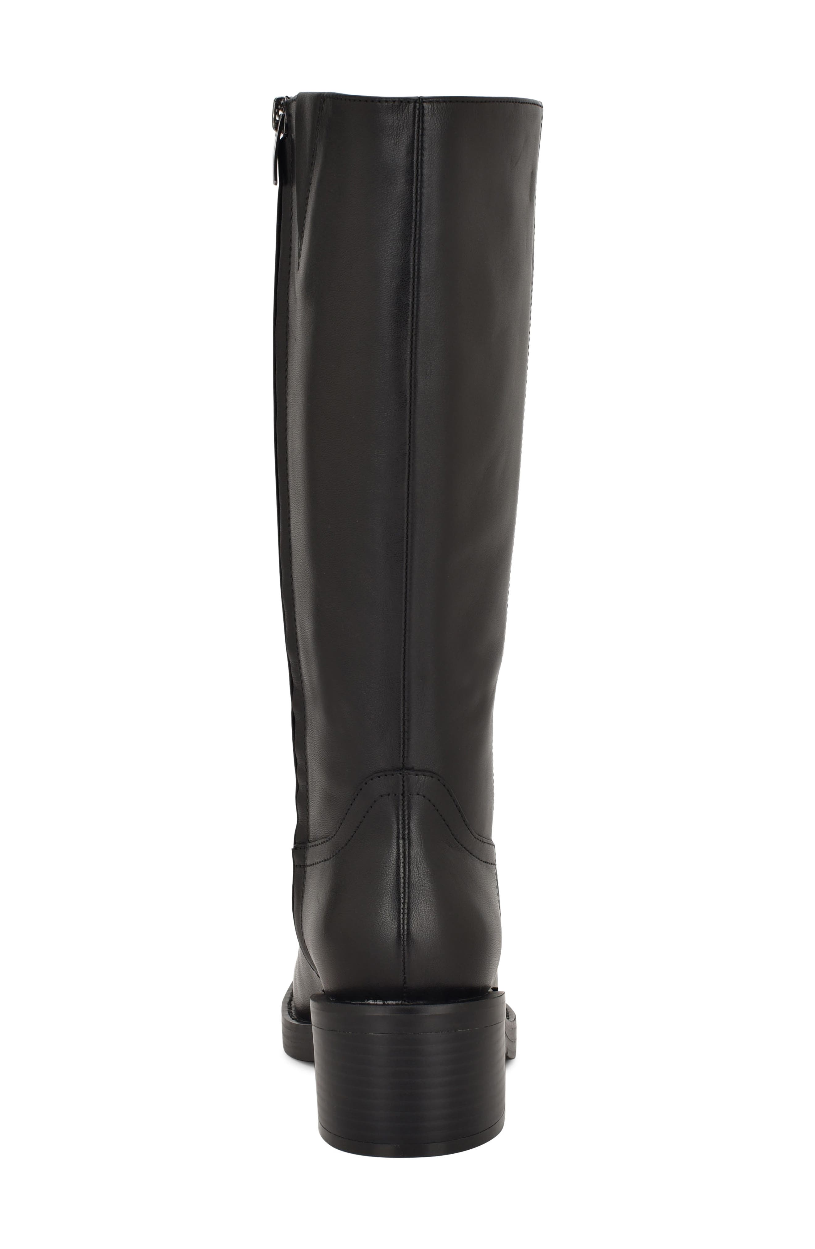 Nine West Broklyn Block Heel Boot, Alternate, color, Black
