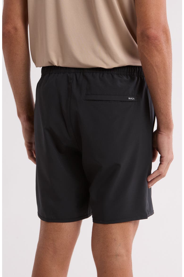 Kevin Stretch Woven Shorts, Alternate, color, BLACK