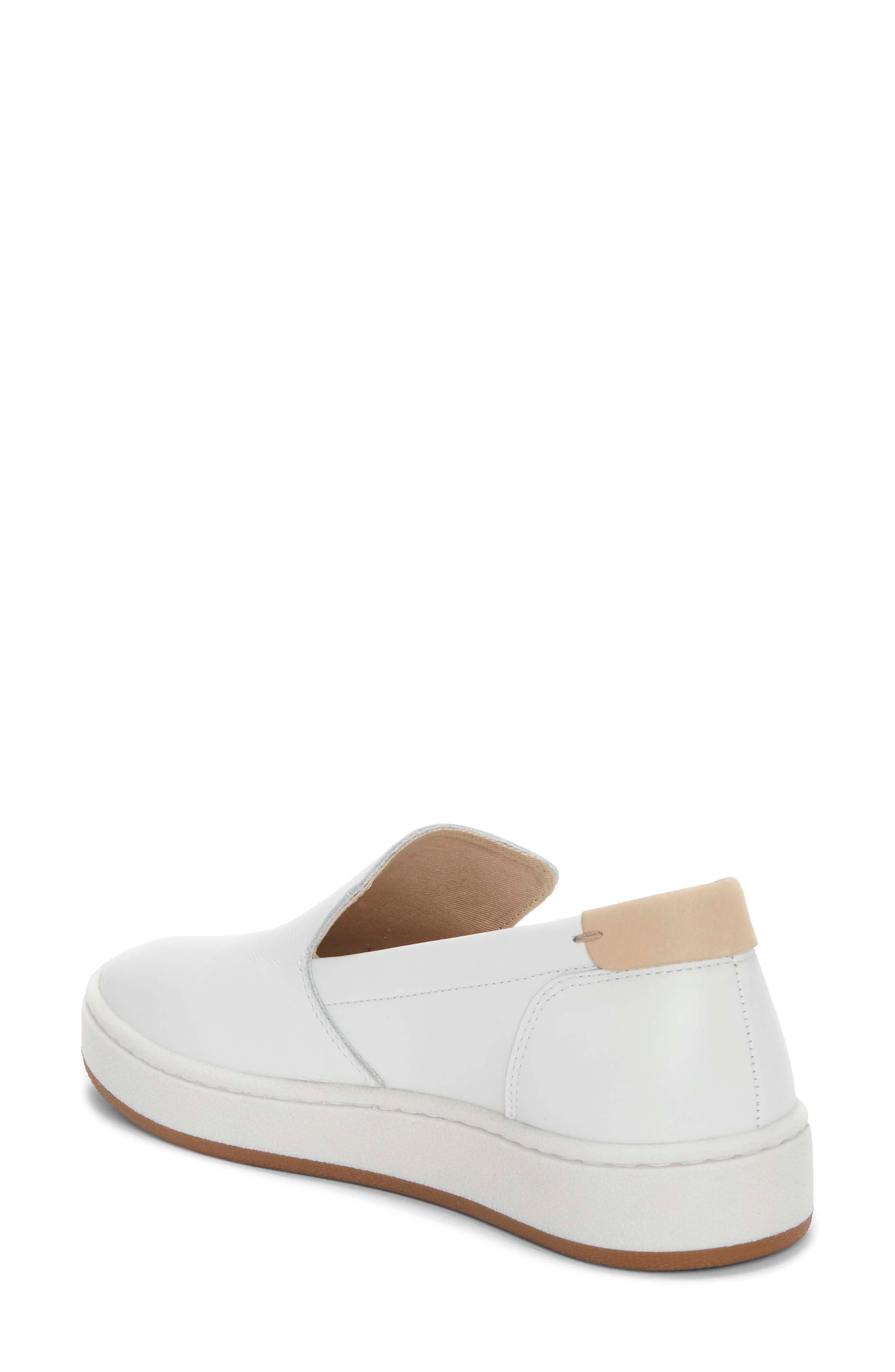 Hadie Slip-On Sneaker, Alternate, color, WHITE LEATHER