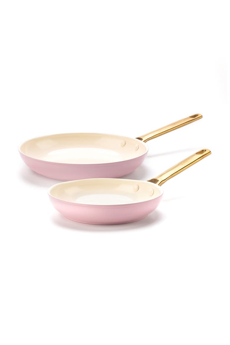 Reserve Set of 2 Ceramic Nonstick Frying Pans, Main, color, BLUSH