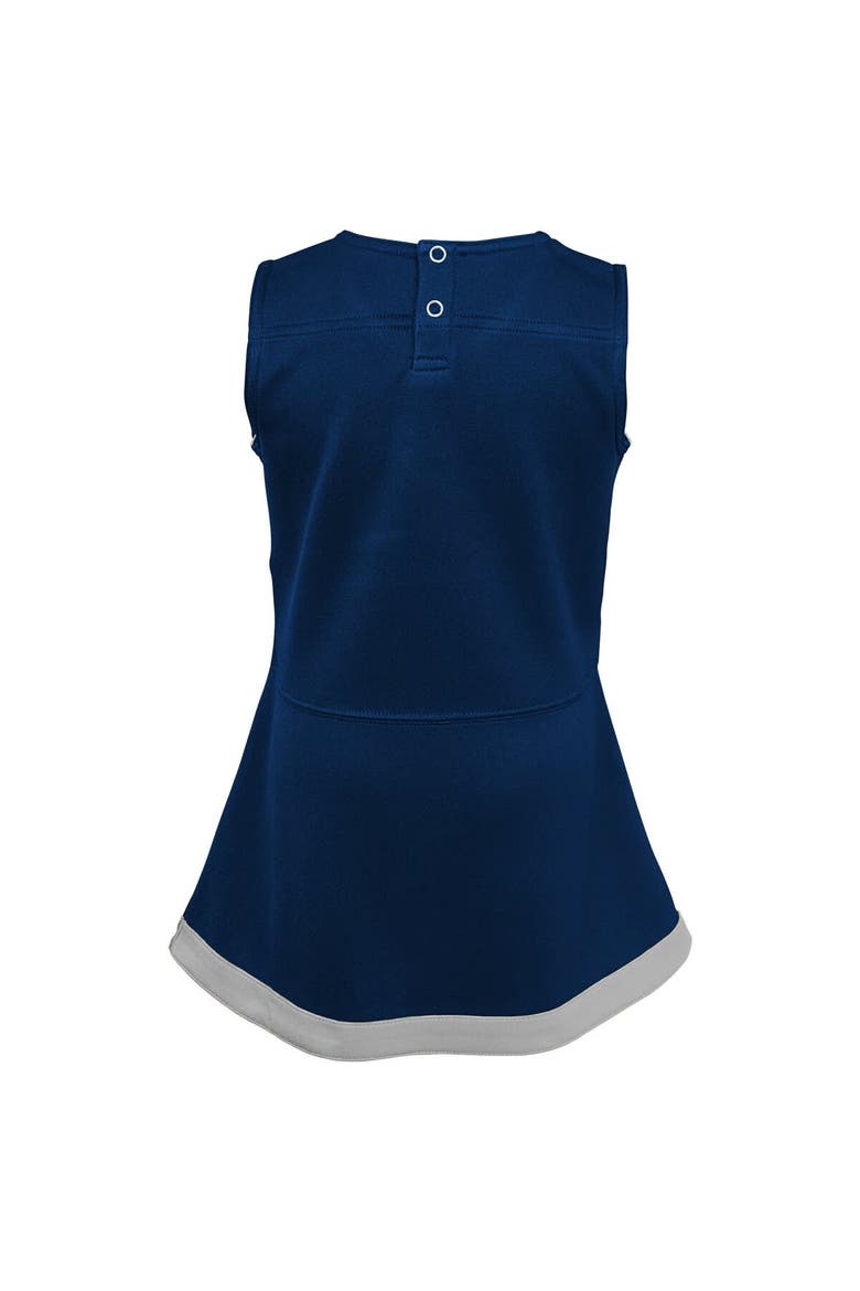 Girls Preschool Navy Penn State Nittany Lions Two-Piece Cheer Captain Jumper Dress & Bloomers Set, Alternate, color, Navy