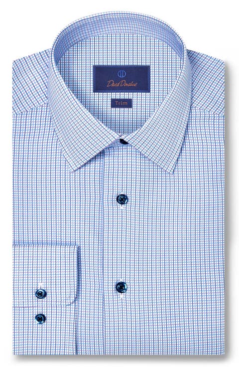 Stripe Cotton Dobby Button-Up Shirt