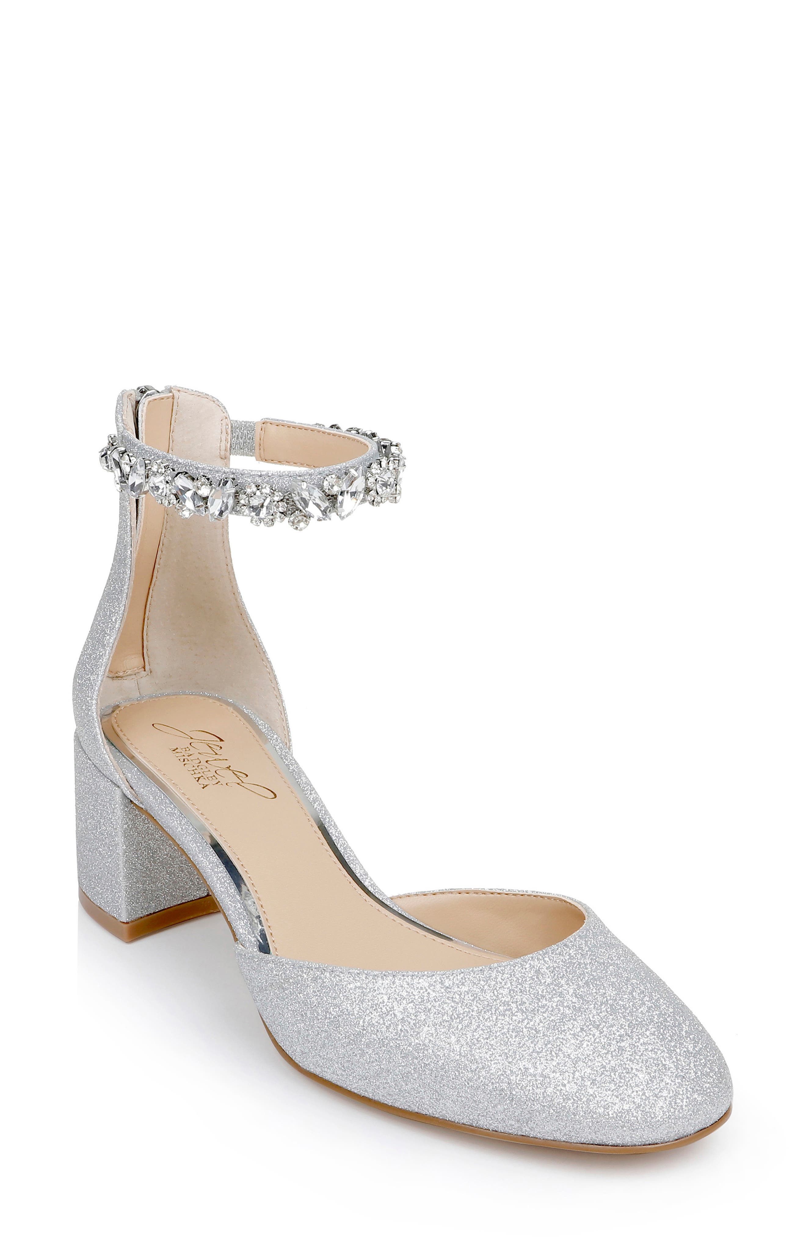 Jewel Badgley Mischka Cathleen Ankle Strap Pump, Main, color, 