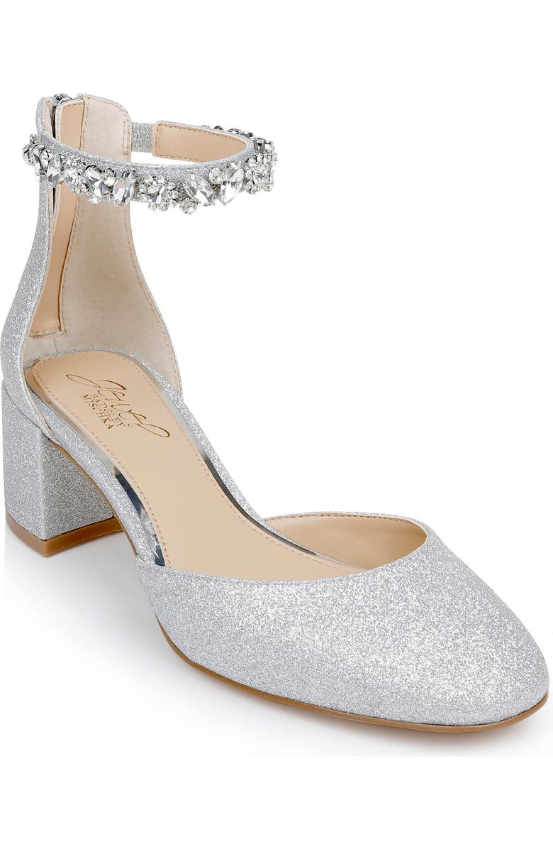 Jewel Badgley Mischka Cathleen Ankle Strap Pump, Main, color,