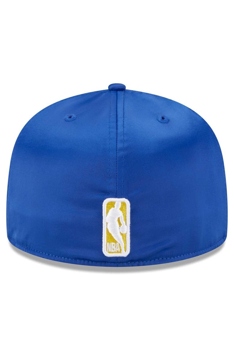 New Era Men's New Era  White Golden State Warriors Throwback Satin 59FIFTY Fitted Hat, Alternate, color, White