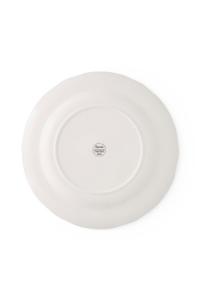 Blue Italian Christmas Plate, Alternate, color, 10.5"