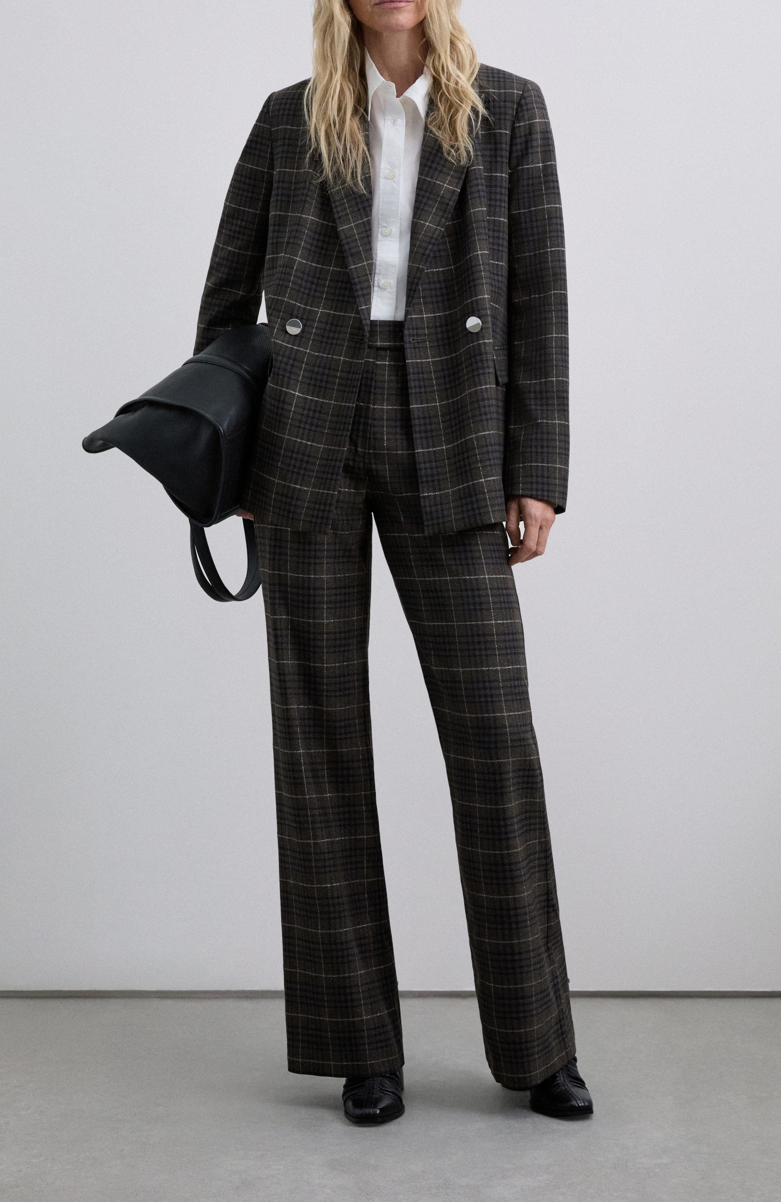 Browncheck Blazer - image 2