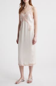 rag & bone Ann Embroidery Detail Midi Slipdress