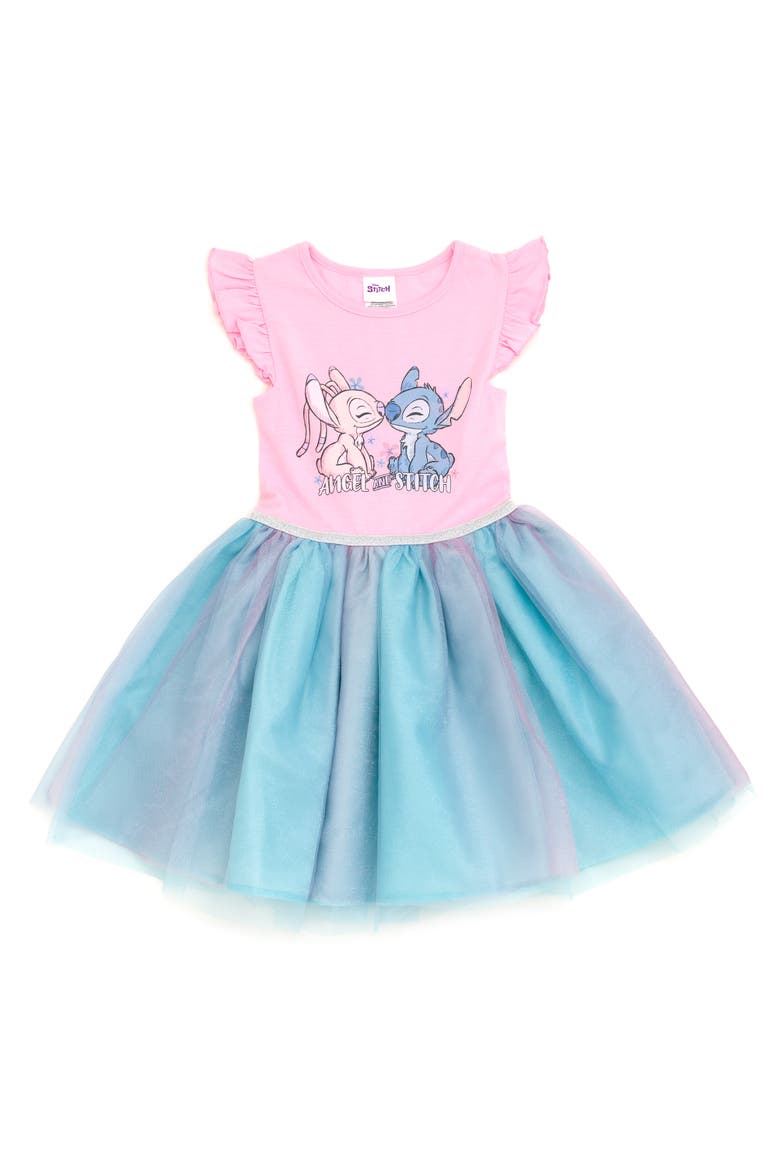 Lion King Tulle Tutu Dress, Main, color, Pink Angel Stitch