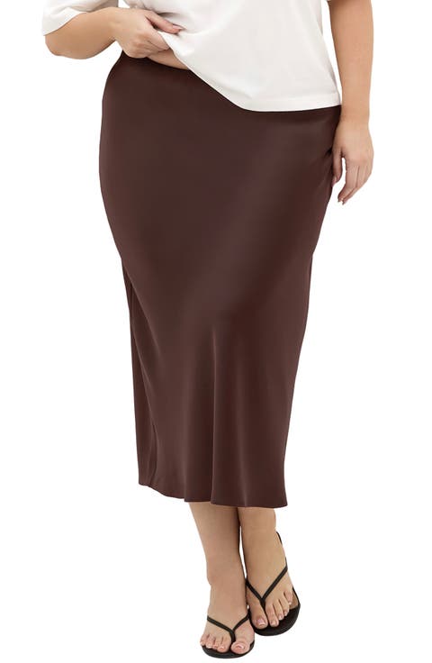 Miranda Satin Maxi Skirt