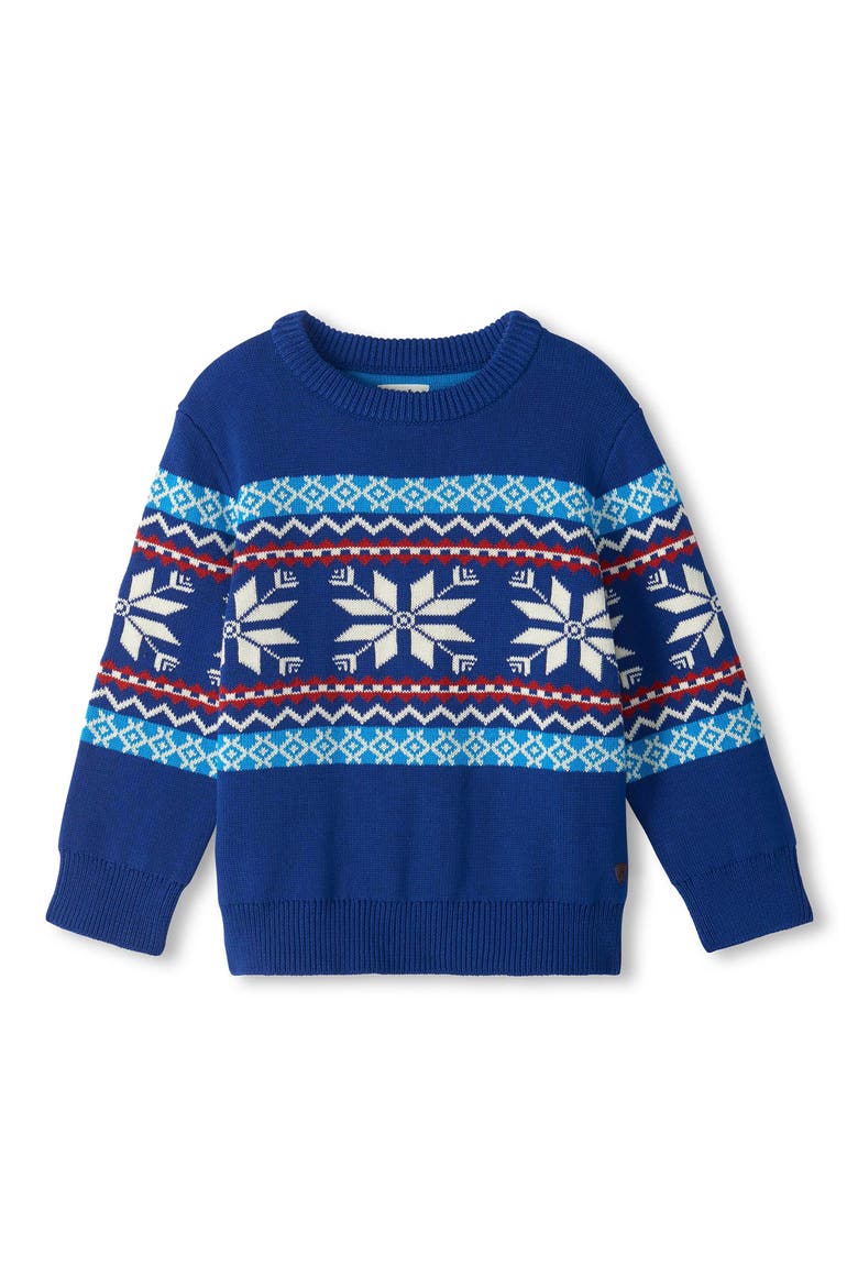 Kids' Winter Fair Isle Sweater, Main, color, LIMOGES