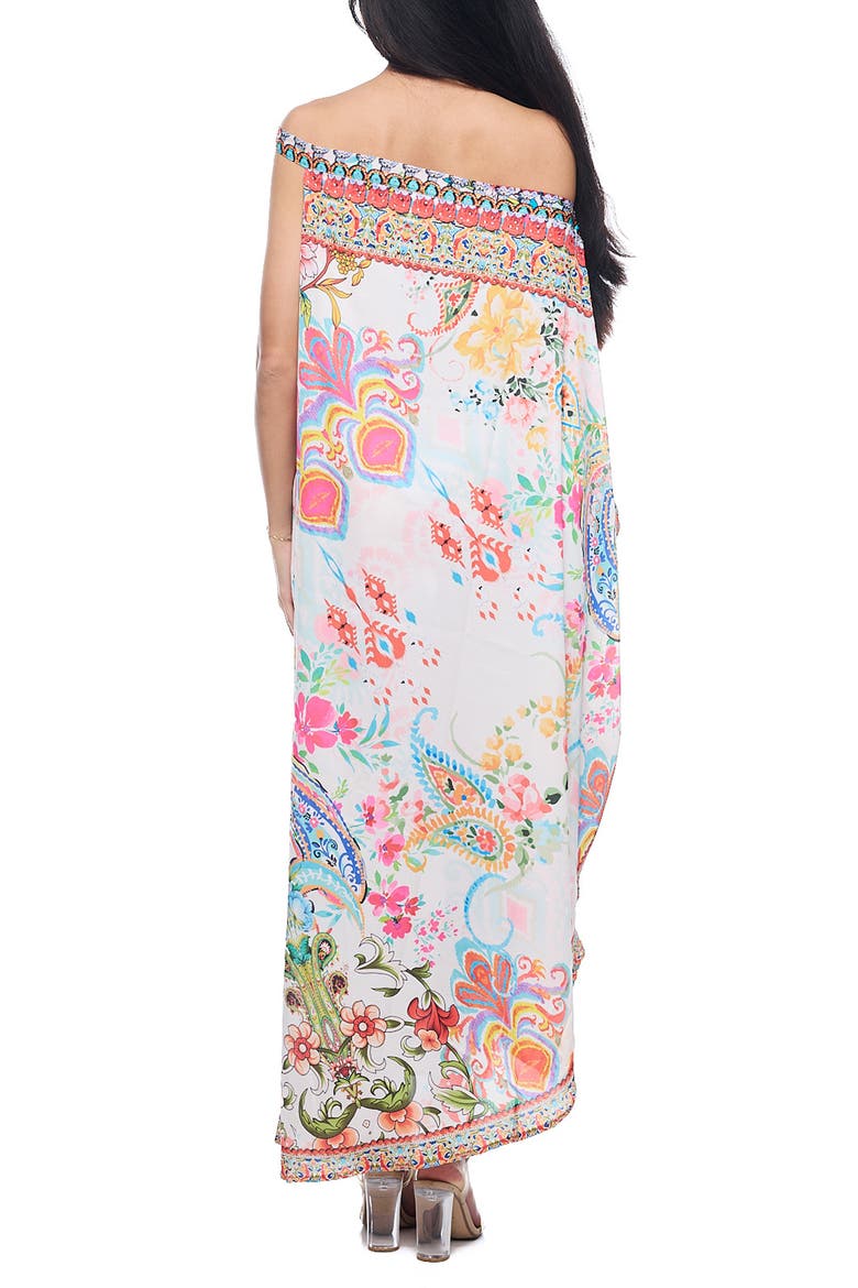 One Shoulder Maxi Dress, Alternate, color, WHITE