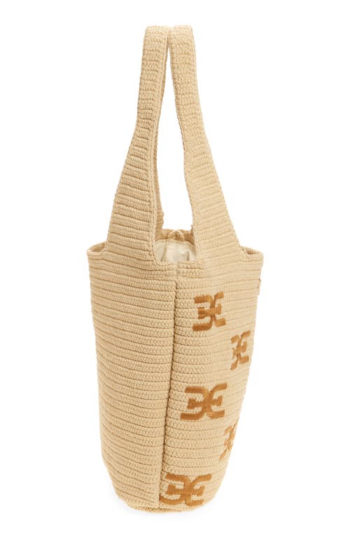 SAM EDELMAN SAM EDELMAN APRIL NORTH/SOUTH WOVEN TOTE BAG