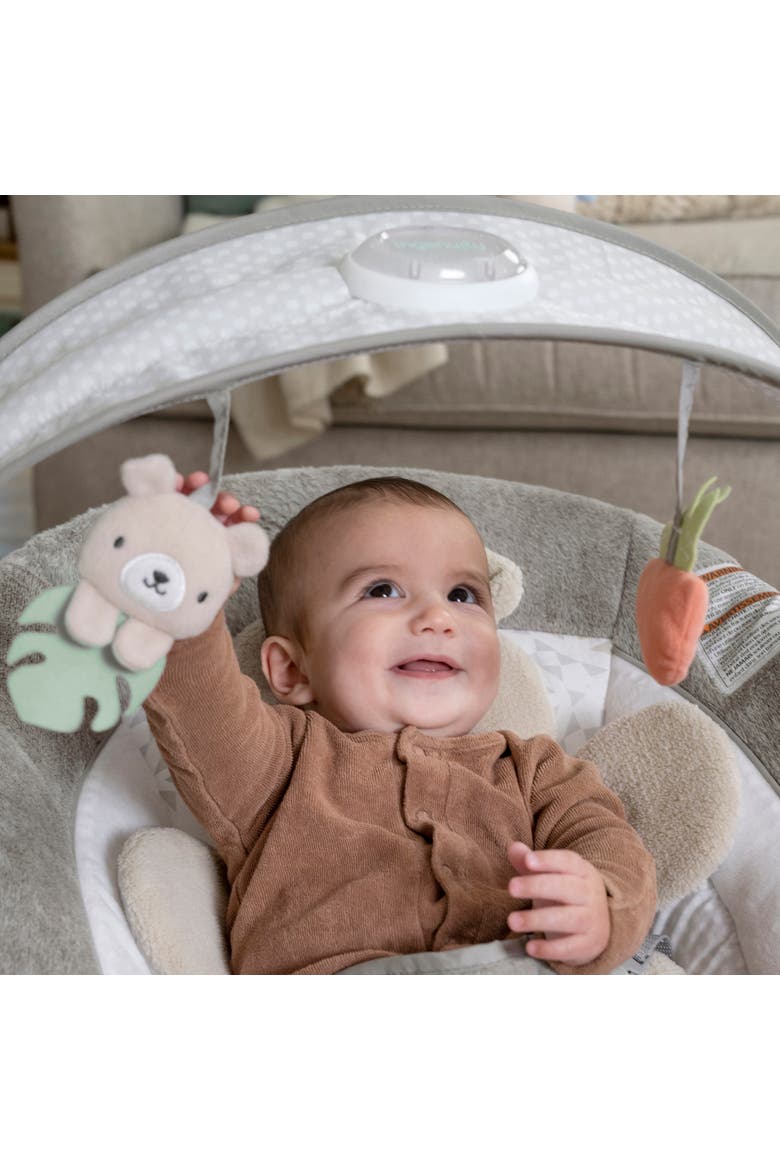 InLighten Baby Bouncer Seat with Light Up Toy Bar, Alternate, color, Nate