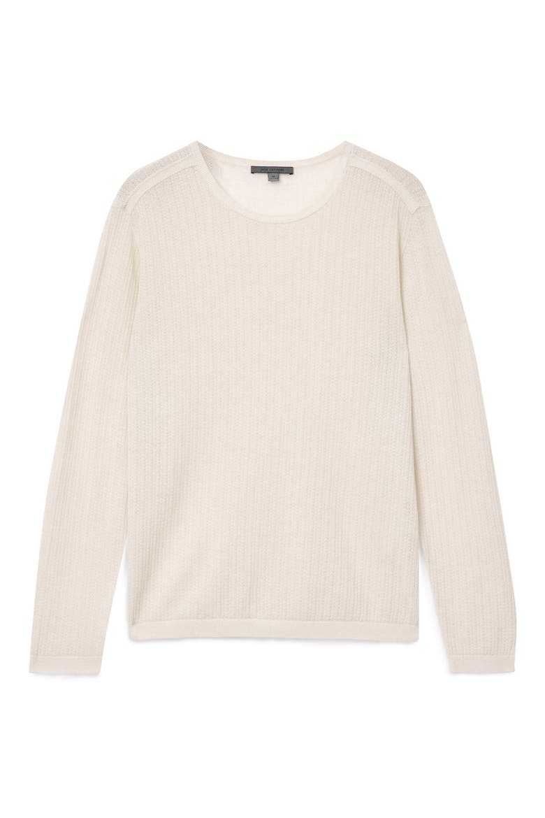 Esperia Textured Sweater, Alternate, color, EGG SHELL