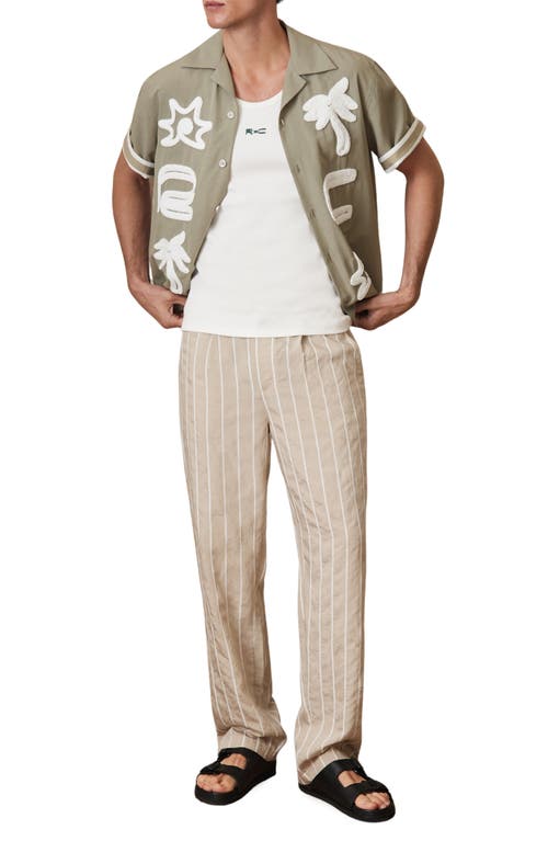 Reiss Che Palco Embroidered Camp Shirt