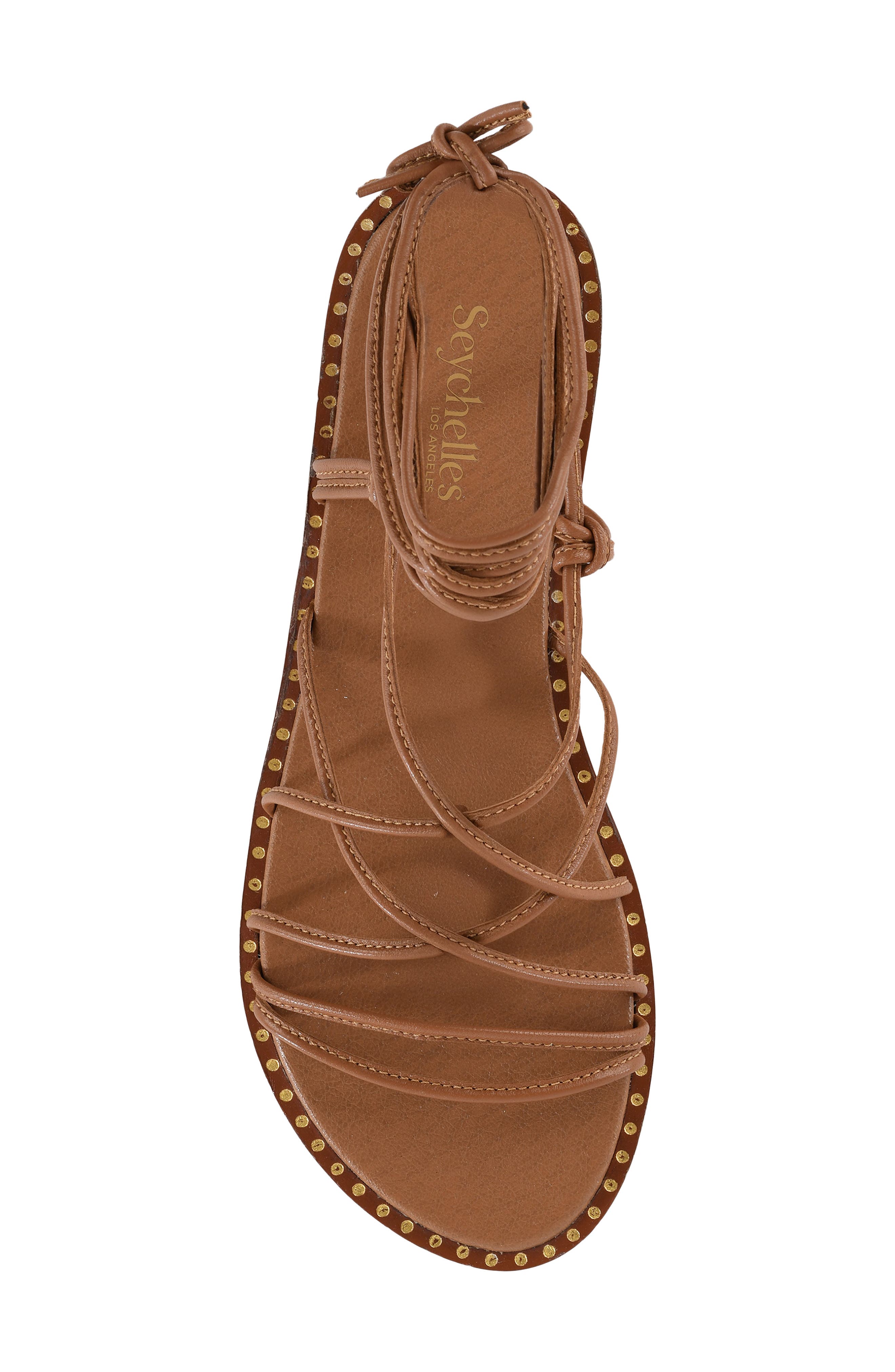 Seychelles Lighthouse Ankle Wrap Sandal, Alternate, color, Tan