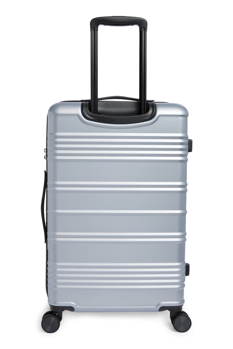 Honor Medium 24-Inch Hardshell Checked Suitcase, Alternate, color, SILVER