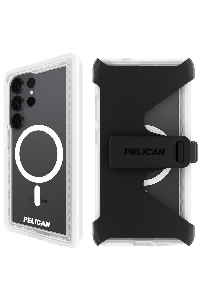Voyager Case with Magnet and Holster for Samsung Galaxy S25 Ultra, Alternate, color, Clear