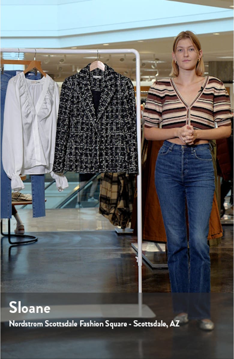 Macey Plaid Blazer, sales video thumbnail