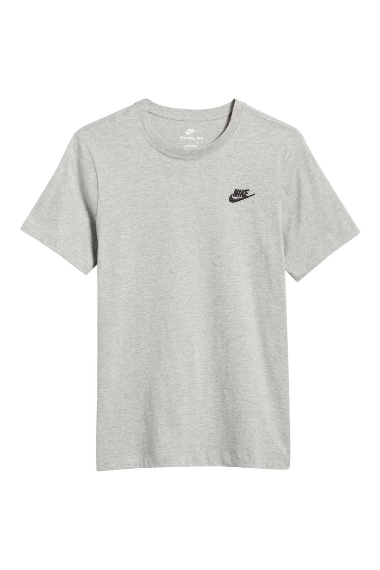 Sportswear Club Crew Neck T-Shirt, Alternate, color, 64 D GR H/BLACK