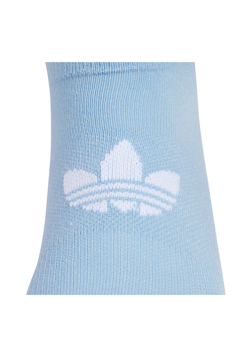 adidas Assorted 3-Pack Superlite Performance Ankle Socks, Alternate, color, Ash Blue/ White/ Lime Green