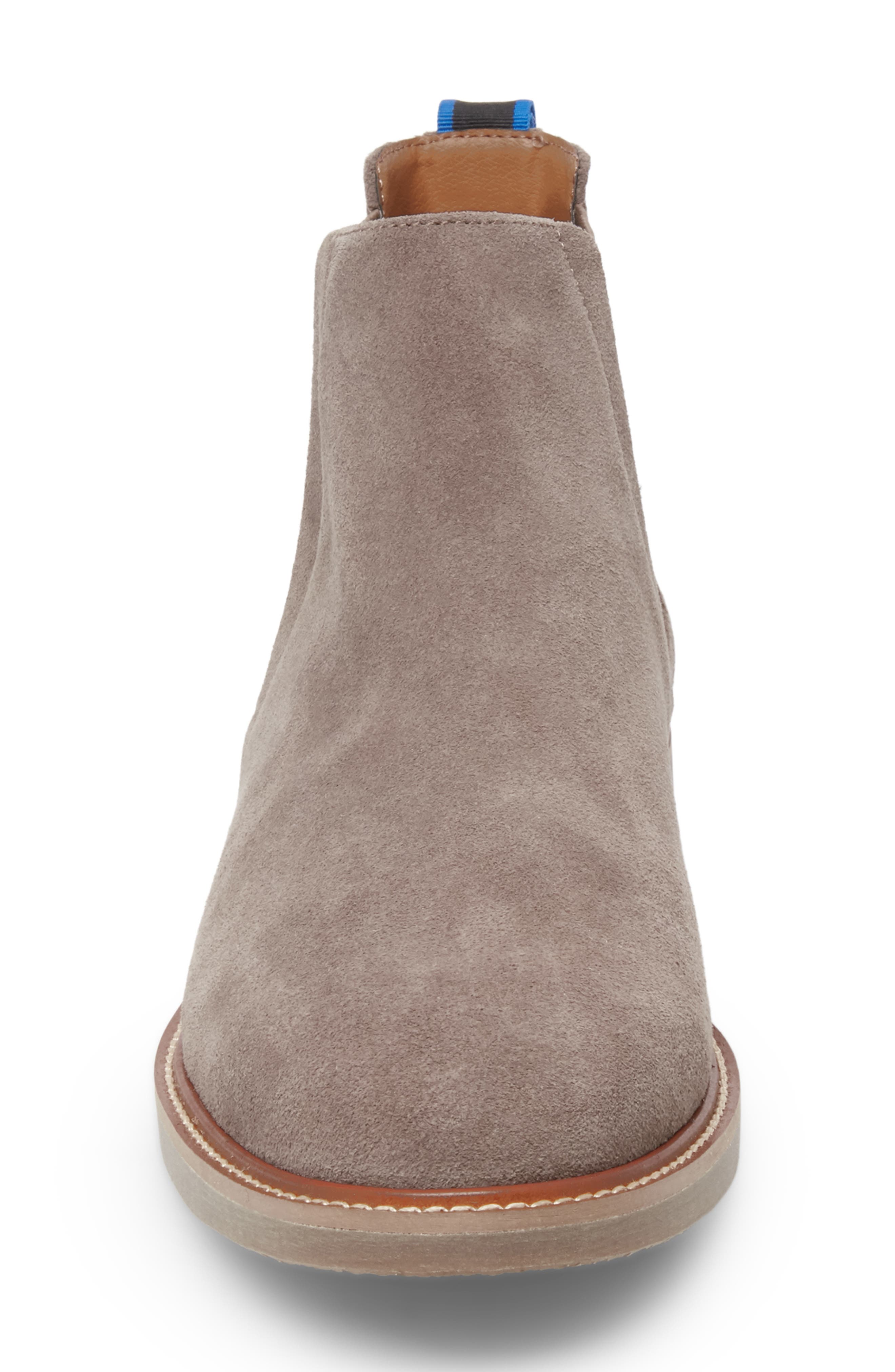 Highlyte Textured Chelsea Boot, Alternate, color, TAUPE SUEDE