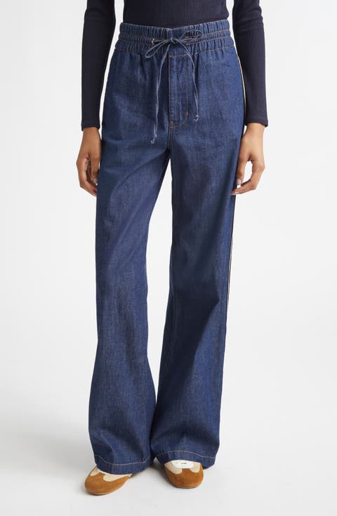 Taylor High Waist Wide Leg Jeans (Indigo Rinse)