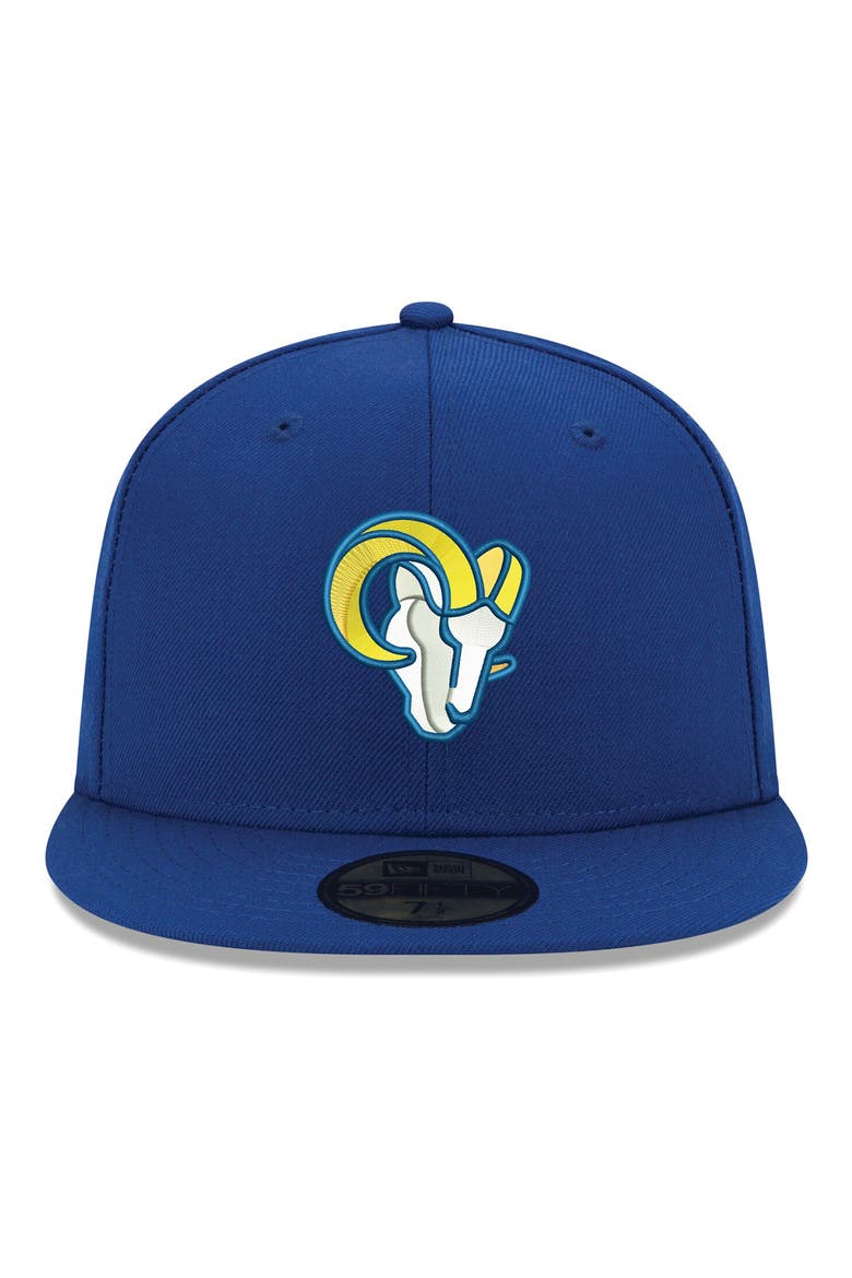 Men's New Era Royal Los Angeles Rams Omaha Ram Head 59FIFTY Fitted Hat, Alternate, color, ROYAL