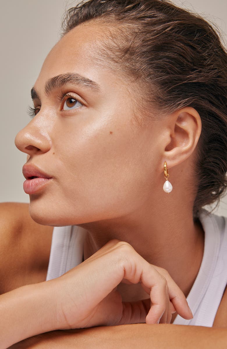 ENAMEL Copenhagen Significant Pearl Hoops, Alternate, color, Pearls