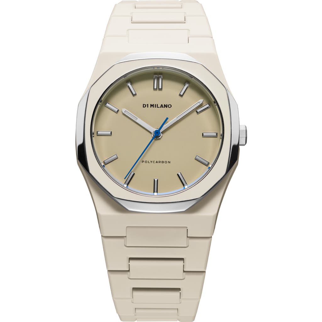 D1 Milano Grey Mesh Polycarbonate Bracelet Watch, 37mm