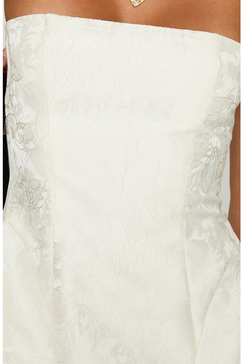 Heaven Sent Strapless Minidress, Alternate, color, WHITE