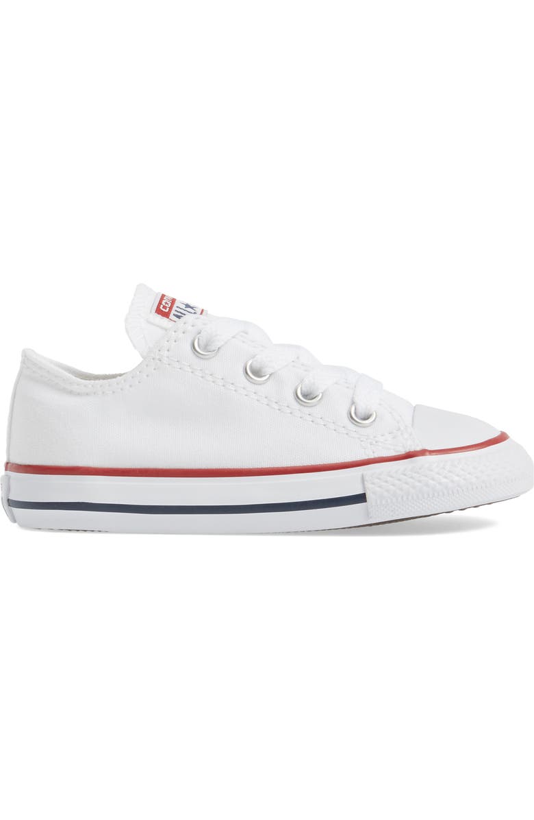 Converse Chuck Taylor<sup>®</sup> Low Top Sneaker, Alternate, color, White