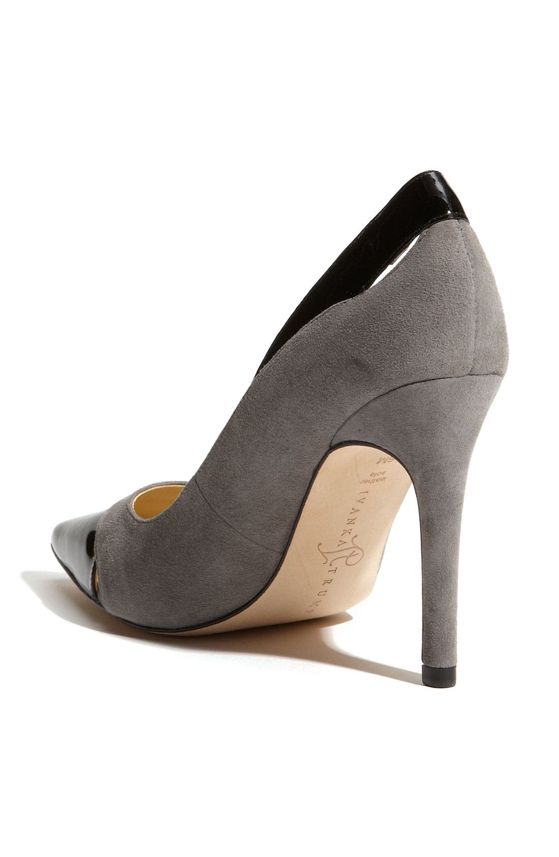 'Gurdia' Pump, Alternate, color, GREY/ BLACK SUEDE