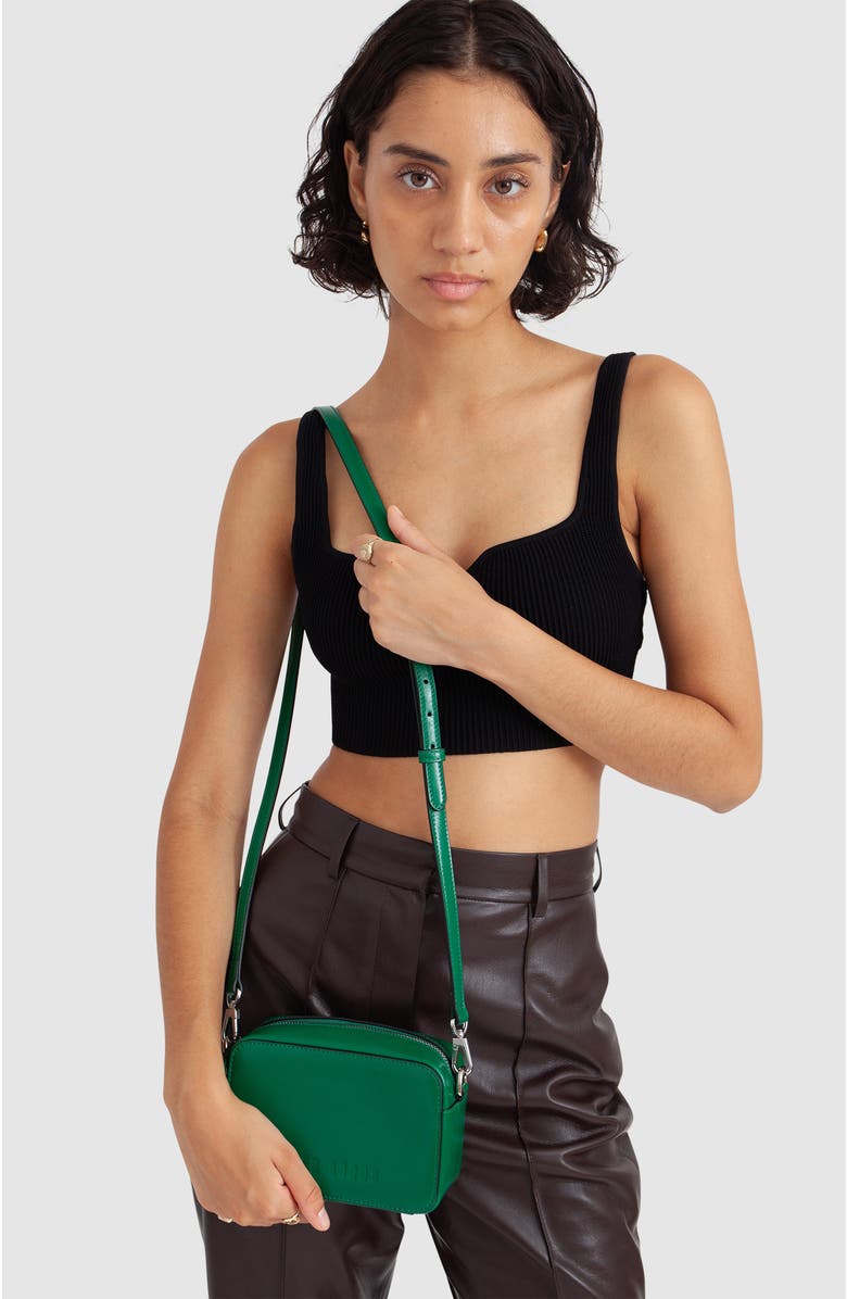 HYER GOODS Upcycled Leather Crossbody Camera Bag, Alternate, color,