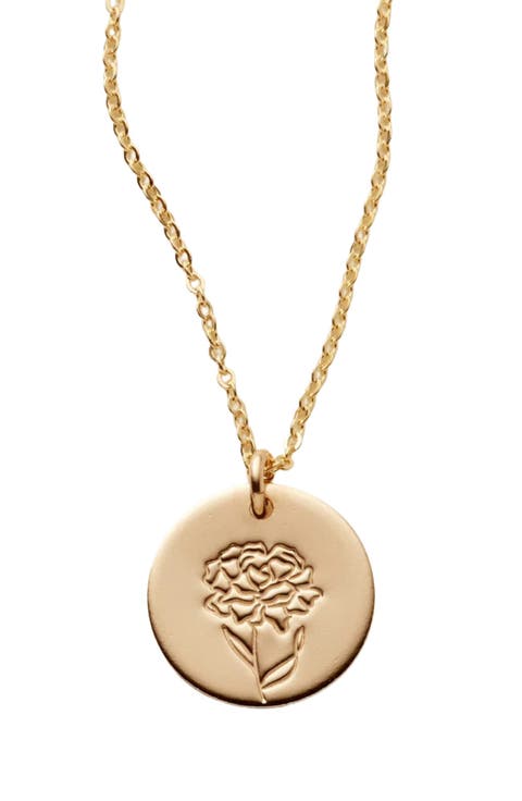 January Birth Flower Necklace