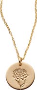 MADE BY MARY January Birth Flower Necklace