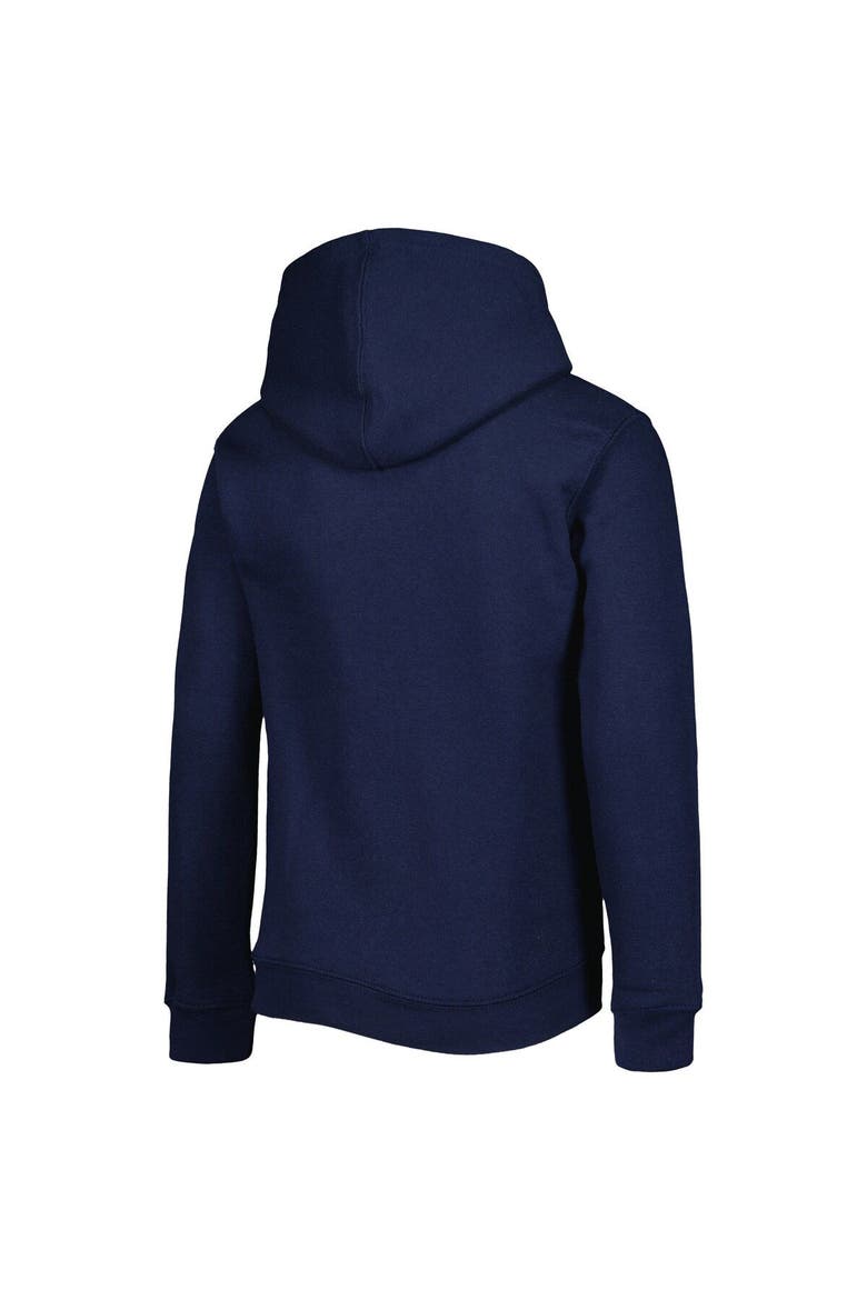 Youth College Navy/Heather Gray Seattle Seahawks Double Up Pullover Hoodie & Pants Set, Alternate, color, Navy
