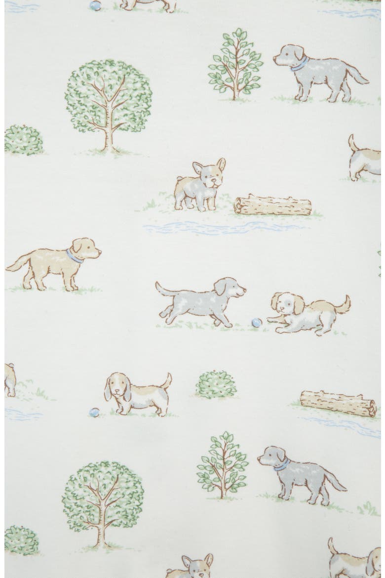 Puppy Park Cotton Footie & Hat Set, Alternate, color, IVORY