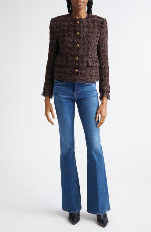 Veronica Beard Audrina Metallic Jacket In Black